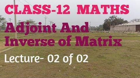 Adjoint And Inverse of Matrix  #PROBLEMS