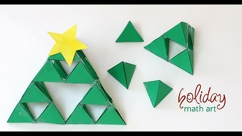 How to make a 3D Sierpinski fractal triangle Christmas Tree