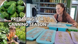 Prepping for Canning Season ~ Make Ahead Meals, Organization, and More #everybitcountschallenge