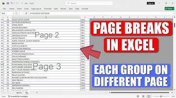Insert Page Breaks in Excel - Print Each Group on a Separate Page