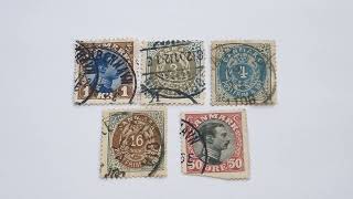 Old Danmark Postage Stamps