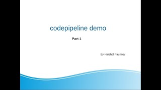 AWS codepipeline : create pipeline to test and deploy App on EC2 Instance