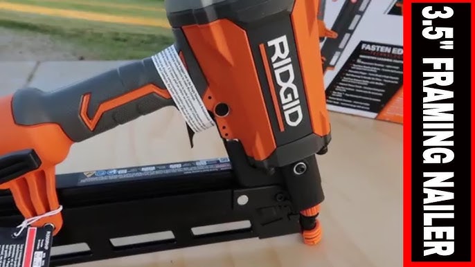 RIDGID 21° 3-1/2" Round Head Framing Nailer