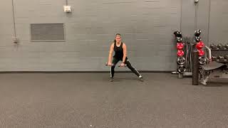 Dumbbell Lateral Lunge to Upright Row