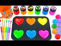 Satisfying Video DIY How To Make Rainbow Mixing Candy in Rainbow Candy SPRUNKI Hearts Cutting ASMR
