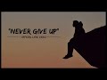 Christian Rap | David Robledo - "Never Give Up" | Christian Hip Hop Lyric Video image