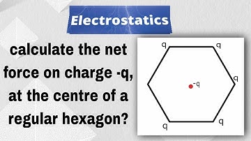 Electrostatics- 07//SL Arora problems //Net force calculation in a hexagon #electrostatics #netforce