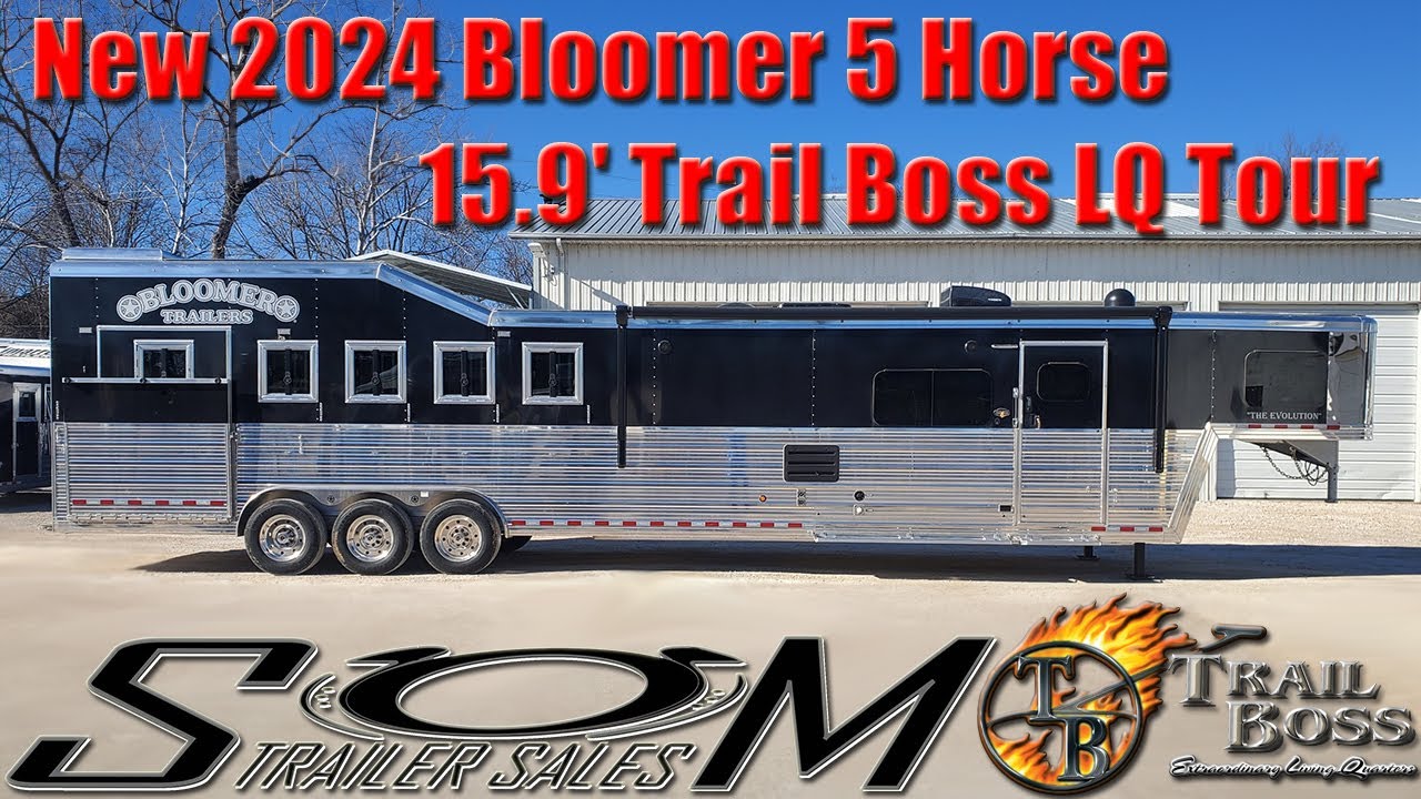 New! 2026 Bloomer 5+1 Horse Trailer with Custom 15'9'' Trail Boss Living Quarters Tour