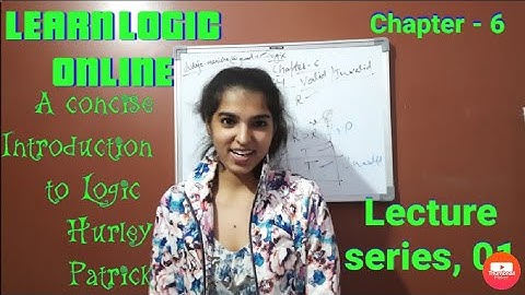 M.A(philosophy)|LOGIC|A CONCISE INTRODUCTION TO LOGIC|HURLEY PATRICK|Chapter-6|PROPOSITIONAL LOGIC|1