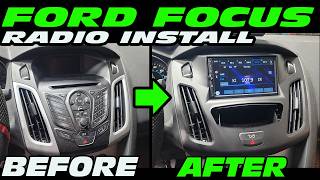 FORD FOCUS RADIO INSTALL - STOCK 4 INCH TO JENSEN 7 INCH AFTER - IDATALINK MAESTRO 2012 -2018 HOW TO