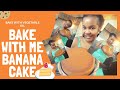 How to: Step by step large Banana cake using vegetable oil recipe