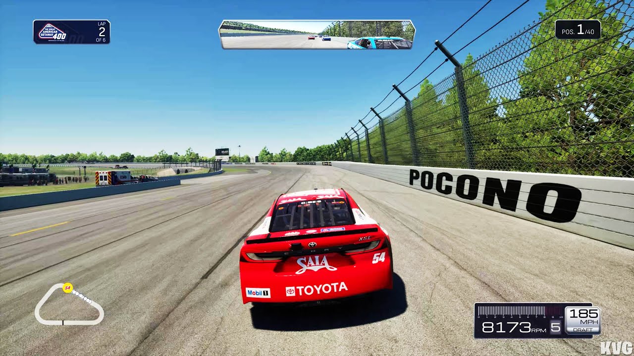 NASCAR 25 - #54 Ty Gibbs (Toyota) - Gameplay (PS5 UHD) [4K60FPS] - YouTube