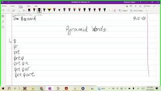 Pyramid Word Instructions