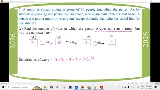 # Grade 12 Math (2026 Math Journal - Ch 5 - Section D) 5,6