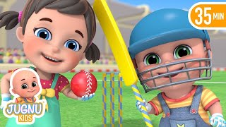 How to play Cricket | 2019 Cricket World Cup | for kids | cartoon for children  - Jugnu Kids screenshot 5