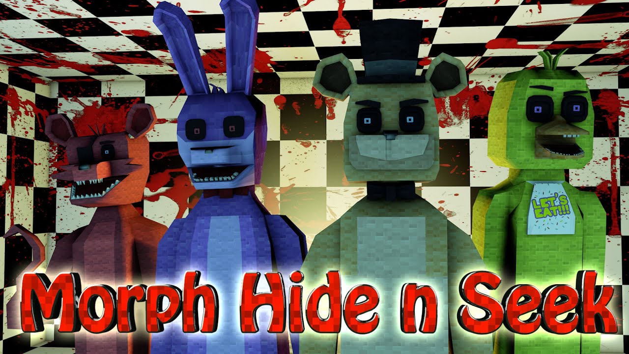 I made a Hide n Seek FNAF Mashup Map in Minecraft : r/fivenightsatfreddys