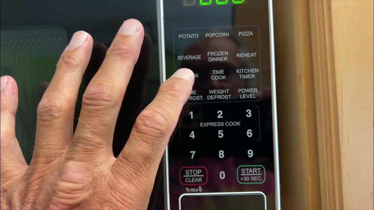 How to set the clock on a Mainstay Microwave YouTube