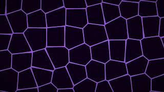 Obsidian & Violet Voronoi — 4K 10 Hour Screensaver Loop