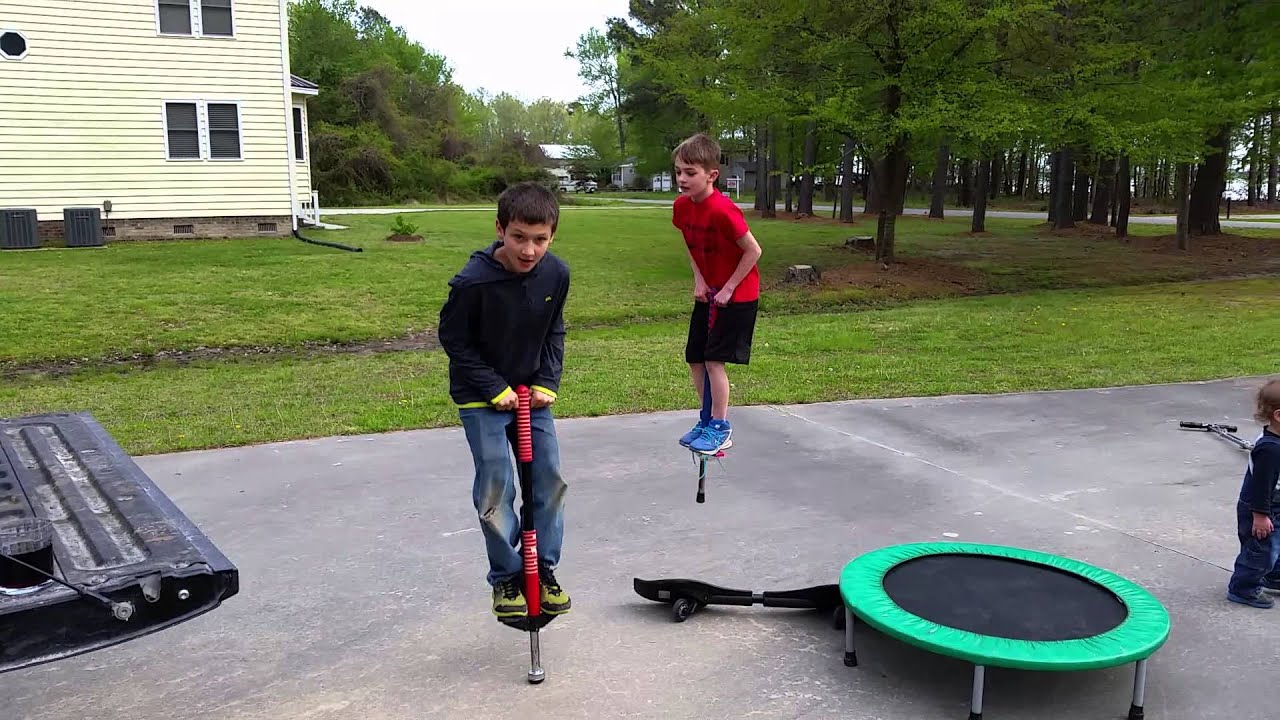 Joe and Zach pogo sticks YouTube