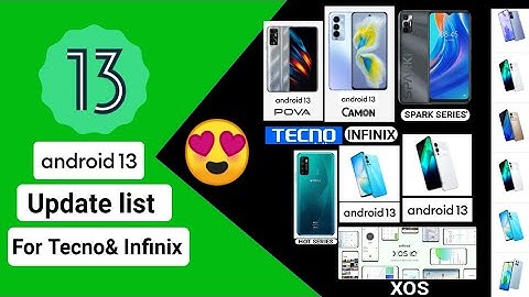 Android 13 Update List For Infinix|Tecno Devices|Android 13