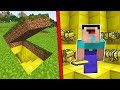 Minecraft NOOB vs PRO : NOOB FOUND A SECRET GOLD BASE! WHAT INSIDE?! Challenge 100% trolling