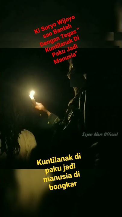 Ki Suryo Wijoyo Sao Bantah Kuntilanak Di Paku Jadi Manusia #shorts