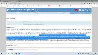 British National Corpus (BNC) & Finding Collocations: 3rd Video (Silent Mode)