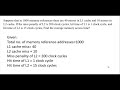 Average memory access time of Cache memory