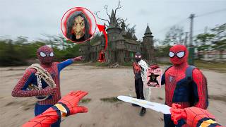 Team Spider-Man Hunts Evil Witch Serbian Dancing In An Ancient Castle Intense Action Pov