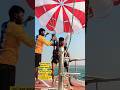 100 feet more height 🪂 Heart beating fast &amp; then water dip in the sea 🌊💦  Thrilling paragliding exp!
