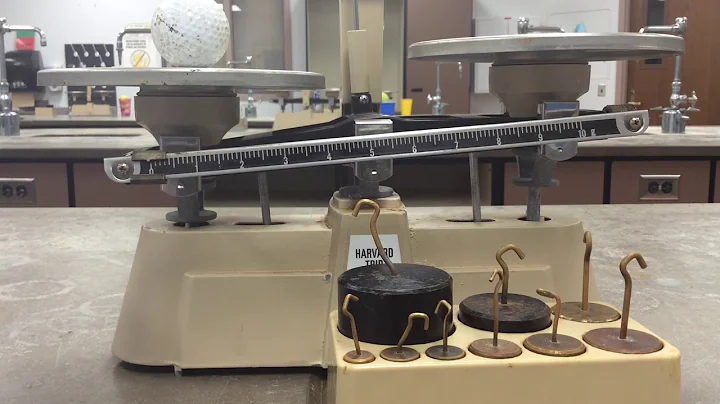 Double pan balance tutorial