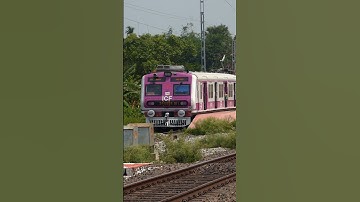 Brand New PINK MEDHA EMU Entering MBE 💜 | Barddhaman Howrah Local