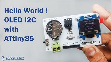 SSD1306 OLED (I2C) with ATtiny85 - Hello World Program