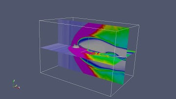 MHD 3d simulation - 2003 Halloween Solar Events.