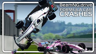 Formula car crashes#7 (F1 car mod)  BeamNG.drive