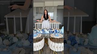 Blue&White luxury Easter table setting decor 💙🐣🤍