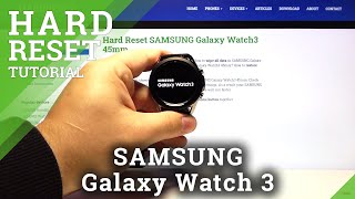 How to Factory Reset Samsung Galaxy Watch 3 - Hard Reset Smartwatch screenshot 4