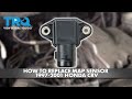 How to Replace MAP Sensor 1997-2001 Honda CRV