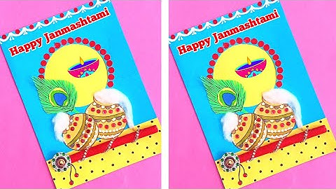 How To Make Janmashtami Greeting Card/Janmashtami Matki  Decoration/Janmashtami Craft Ideas/