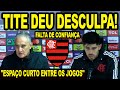 Tite deu desculpa para derrota vergonhosa espao curto entre os jogos falta de confiana e