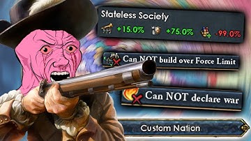I created the WORST POSSIBLE NATION in EU4... and then played it.