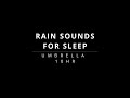 Rain Sounds for Sleep Black Screen ☔ Heavy Rain on Umbrella (10 Hours)