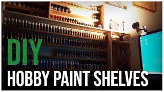 Easy DIY Hobby Paints Shelf Build Tutorial  Simple Wargaming Paints Storage
