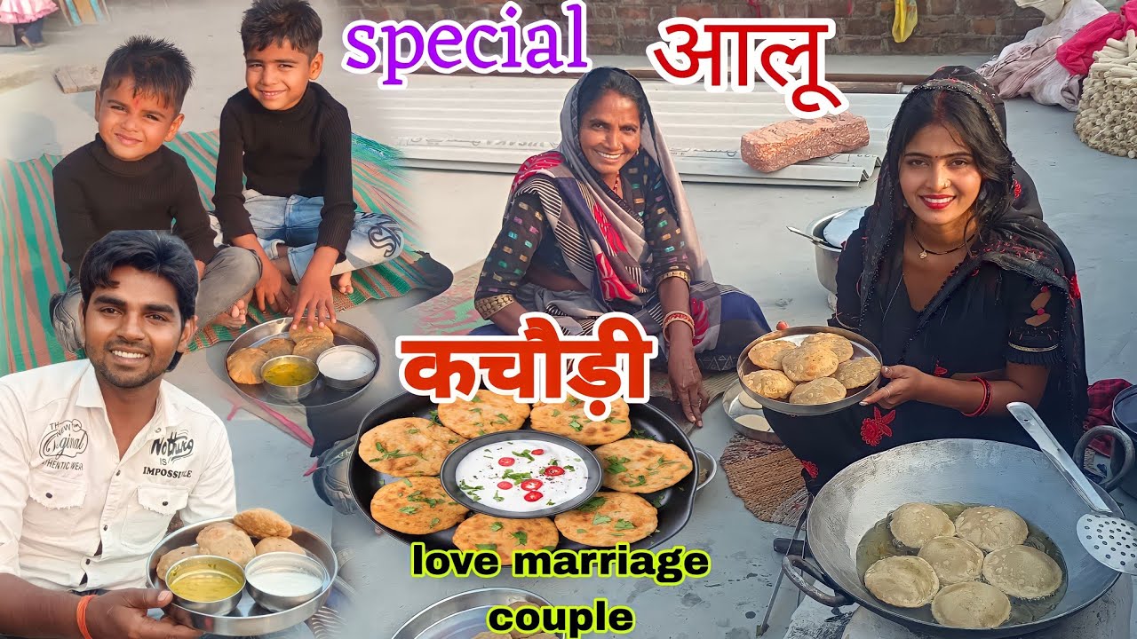 सुलेखा ने आज फूली आलू भरी कचौरी bana hi di 😋🤗 special aloo kachaudi