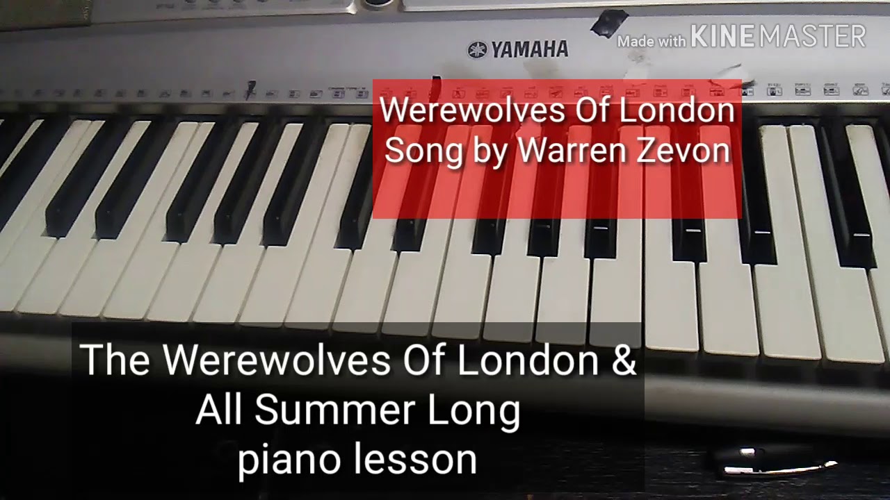 Werewolves of London & All Summer long -piano lesson 🎹 - YouTube