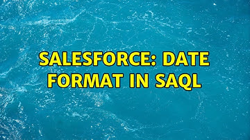 Salesforce: Date format in SAQL