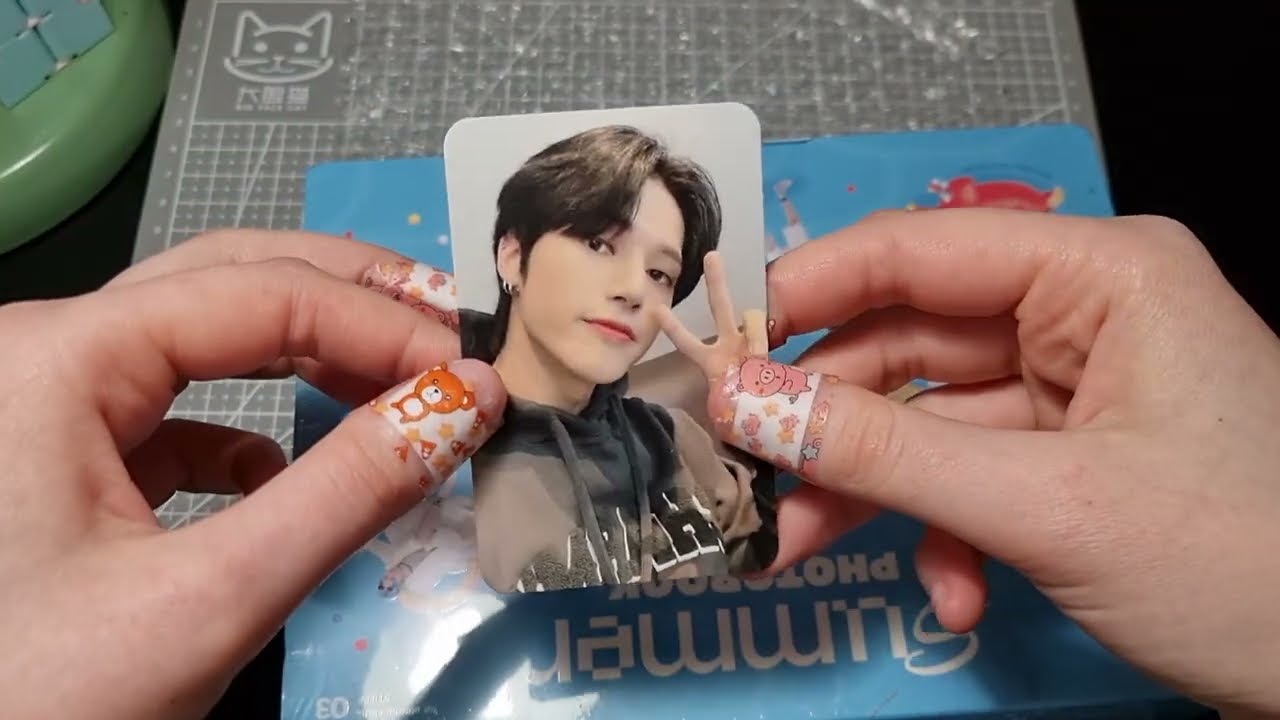 ASMR unboxing ateez summer photobook 2023 and other kpop stuff