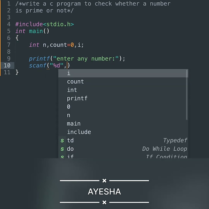 c program to check whether a number is prime or not.#c#shorts# ...