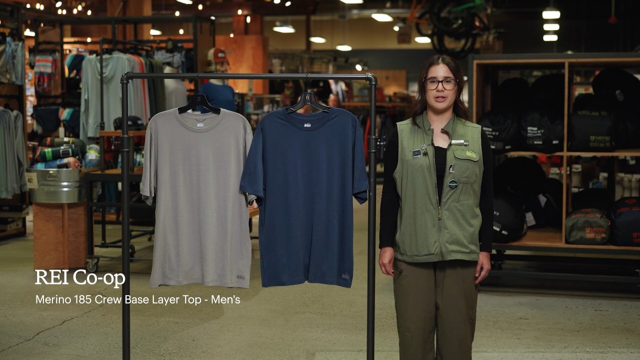 Preview of REI Co-op Merino 185 Crew Base Layer Top - Men's Video