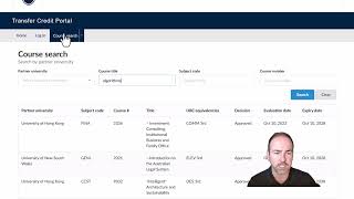 Global Glimpse 9(e) - The Transfer Credit Portal